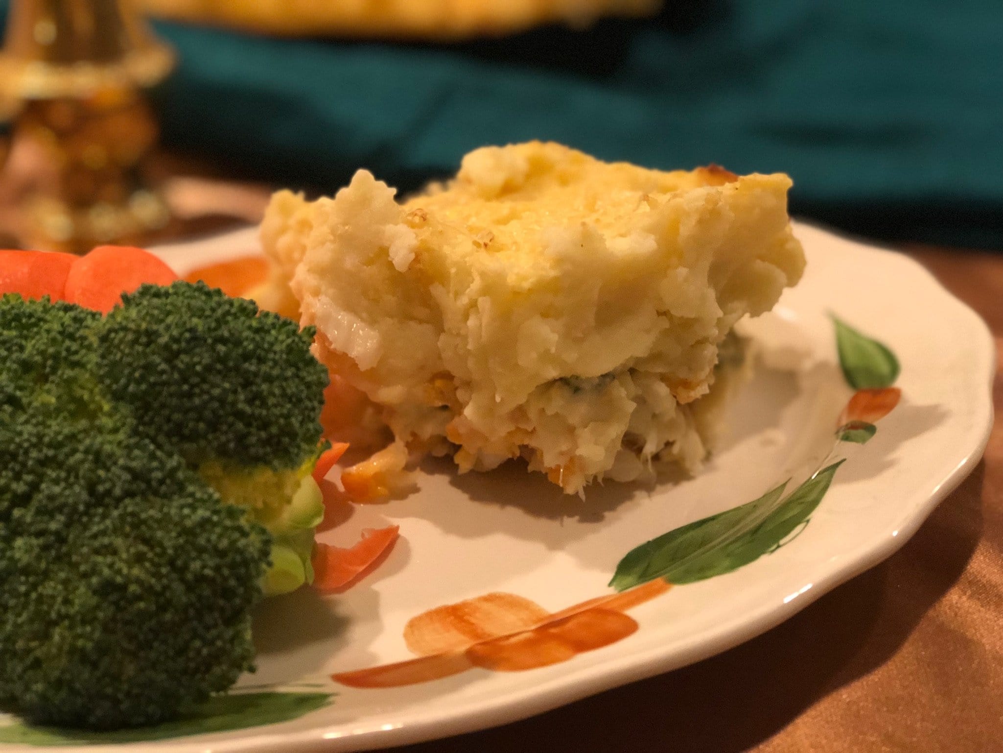 Home cooked fish pie single serve