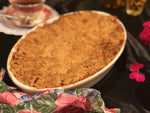 Home cooked apple crumble family size