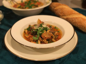 home cooked small chunky minestrone